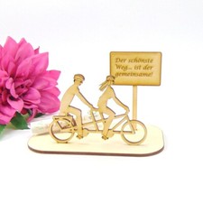 Geldgeschenk Tandem verschiedene Motive Schild zur Auswahl Fahrrad Fans Geschenk
