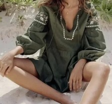 Zara Tunikakleid XL oliv