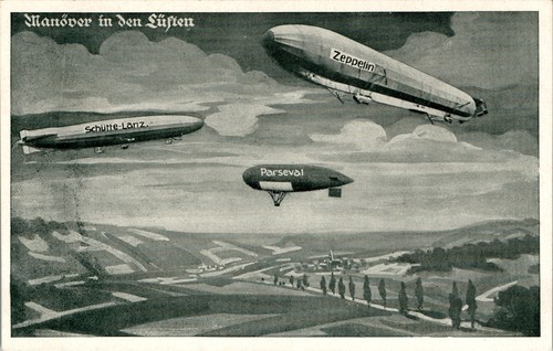 Zeppelin luftschiff - ak,