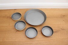 Quicheform / Tarteform - 28 cm und 12 cm, mit Hebeboden, abnehmbare Tartelettes