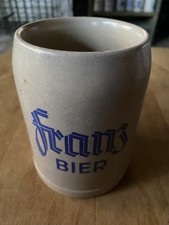 Alter Bierkrug der Brauerei Franz in Rastatt Steinkrug Tonkrug Humpen