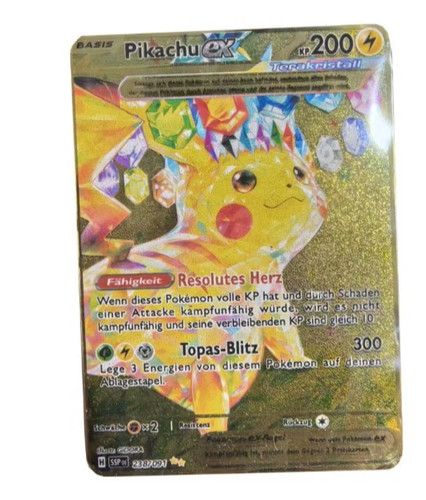 Pokémon karte pikachu - karte, ex