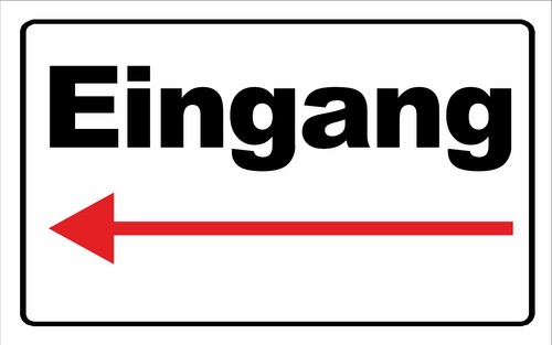 Wetterfestes pvc schild - wetterfestes, pvc-schild