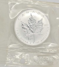 1 Oz Silber Maple Leaf 1998 Privy Mark Tiger in Mint Folie Lagerräumung