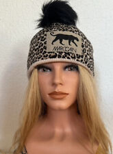 Marc Cain Mütze, Raubkatze, onesize, leo, stylisch, mit süßer Bommel, animal