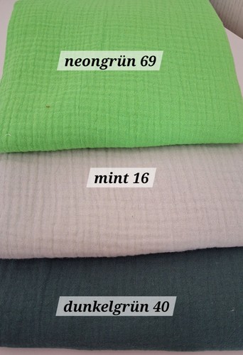 Musselin uni double - uni, gauze