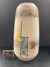 Keramik Vase 50er Jahre Design Rockabilly Scheurich ? 26cm toll erhalten