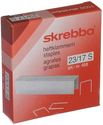 Skrebba heftklammern 17s - heftklammern, 23/17s
