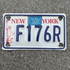 Original US Motorrad Kennzeichen Nummernschild USA ?? New York 