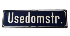 Alt Strassenschild Usedomstr