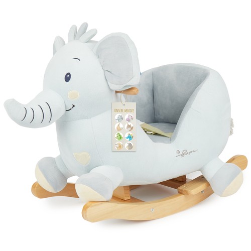 Schaukelpferd plüsch elefant - plüsch,