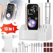 Akku Elektrische Nagelfräser Nagelfeile Pediküreset Maniküre Feile Kabellos DE