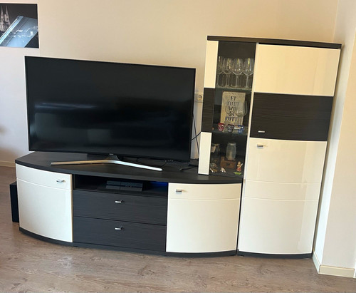 Wohnwand lowboard mit - tv-lowboard,
