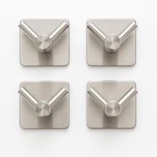 4x Edelstahl Handtuchhaken