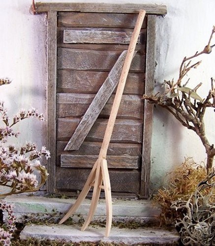 Miniatur heugabel aus - miniatur, holz.