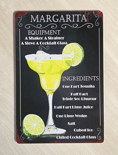 Margarita deko schild - margarita, deko-schild