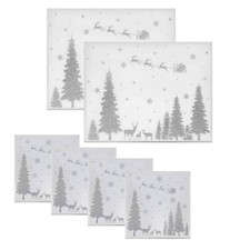 Weihnachten Glitzer Wald Glas