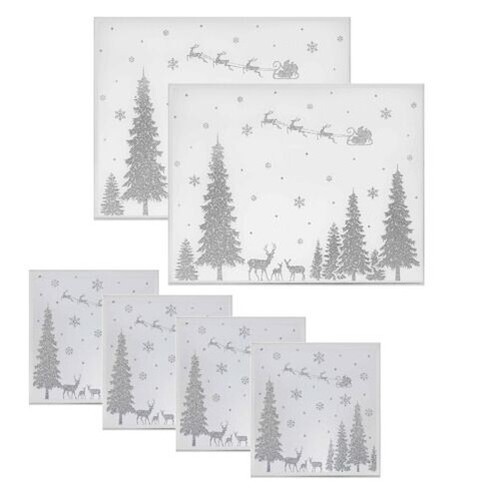 Weihnachten glitzer wald glas - glitzer,