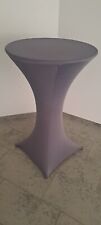 Partytisch Stehtisch Bistrotisch Gartentisch Ø70 cm inkl. fliederfarbener Husse