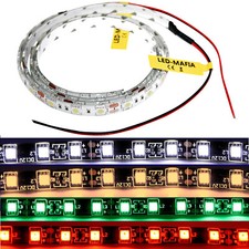 LED Strip Streifen 12V 24V - 30 50cm 1m 2m 10m - rot blau weiß Kabel Beleuchtung