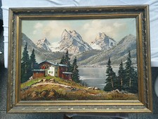 Ölbild auf Leinwand 82 x 62