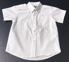weißes Kurzarm Kinderhemd