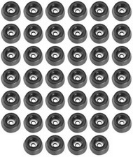 40 Gummifüße Stahleinlage Ø 20x9 Gerätefüße Gehäusefüße Adam Hall 4903 Gummi Fuß
