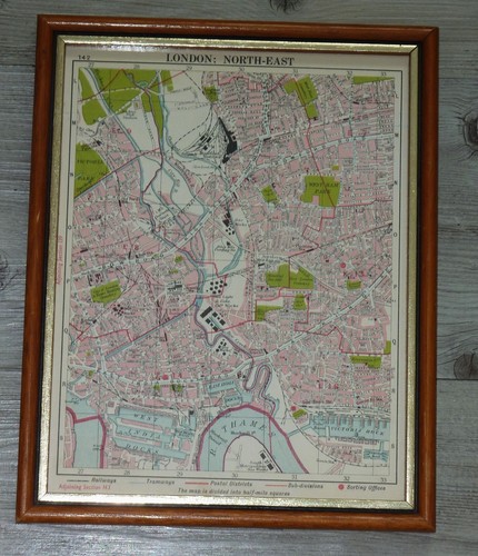 Gerahmte vintage karte - ~,