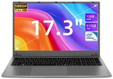 SGIN 17,3" Laptop Notebook INTEL Windows 11 8000mAh FHD 128GB/256GB/512GB SSD