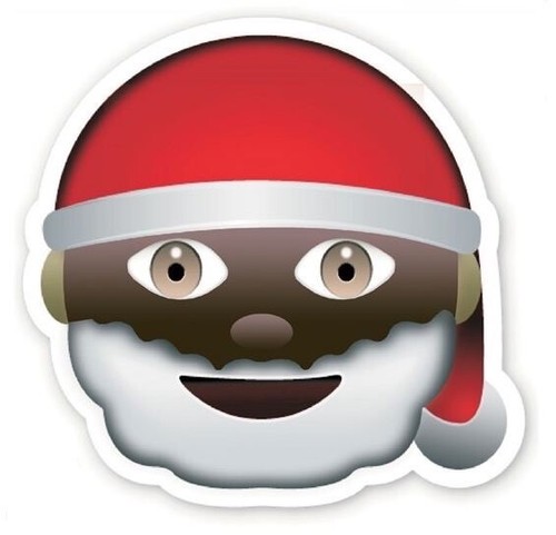 Schwarzer weihnachtsmann santa - weihnachtsmann,