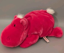 Nici Hippo Nilpferd pink rosa 30 cm liegend Stofftier Plüsch Kuscheltier SELTEN