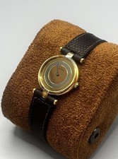 Cartier Vendôme Trinity 1983 Silver Gold-Plated Vintage Quartz 23mm + Docs