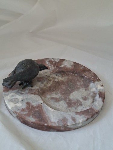 Marmor vogel schale runkel mit - schale,
