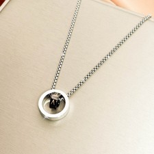 Halskette mit ring - halskette,
