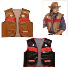 Herren cowboy weste karneval - cowboy-weste, /