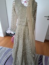 Anarkali, Lehenga, Bollywood Kleid in Größe M/L Beige NEU