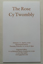 CY TWOMBLY - Einladungskarte -