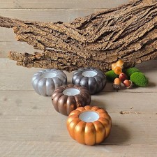 Teelichthalter in Kürbisform