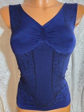 Schlankstütz Shape Top - UBF-PU- Raffung - Noblesse - Royalblau - Gr. L - 42 44