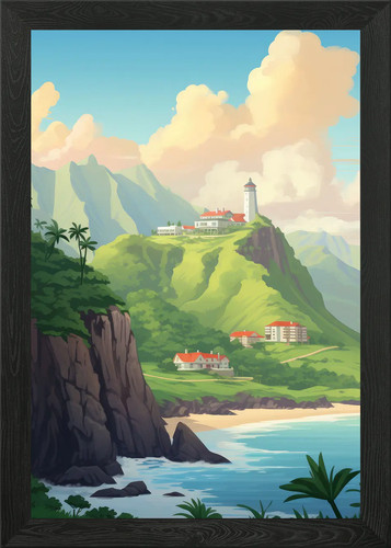 Anime landschaft gerahmtes - landschaft,