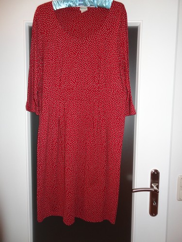 Damen kleid rot mit - mit, beigen