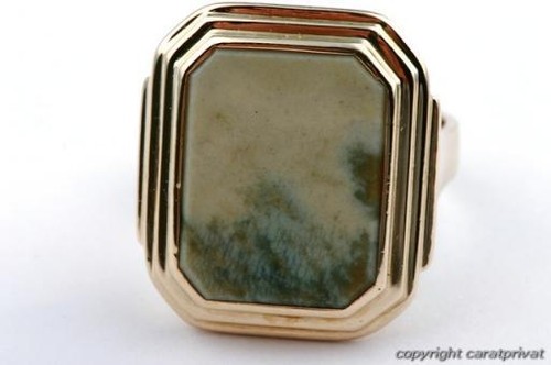 Herren ring 585 14k gelb - 585, er