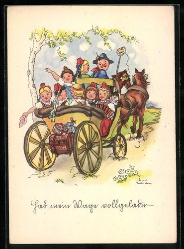 Künstler liesel - künstler-ak,