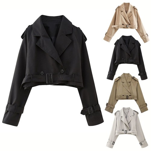 Kruppierte grabenjacke mode - kruppierte,