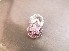 Click Button rosa Glitzersteine Chunk Noosa Druckknopf Wechselschmuck