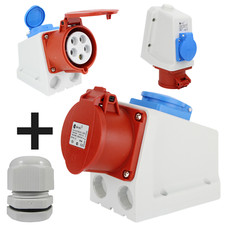 CEE Kombi Wandsteckdose 5