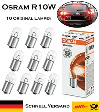 10x Osram R10W 12V BA15s 5008