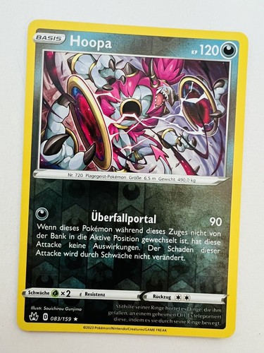 Pokemon karte hoopa 083 159 - pokemon,
