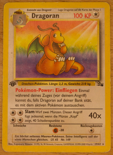 Dragoran pokemon karte - pokemon,