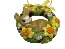 Goebel Hase Figur Porzellan Osterkranz 2020 - 9 cm. Top Zustand